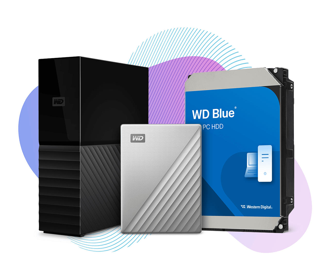 WD Elements, WD My Passport, SSD WD_BLACK SN850 NVMe