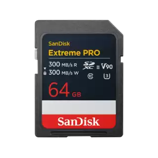 SanDisk Extreme PRO SDXC UHS-II 64GB Front