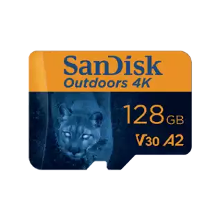 SanDisk Outdoors 4K microSD 128GB Front