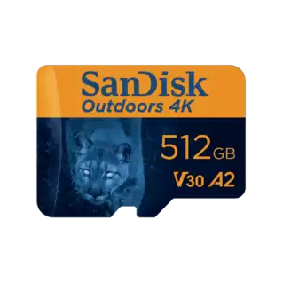 SanDisk Outdoors 4K microSD 512GB Front