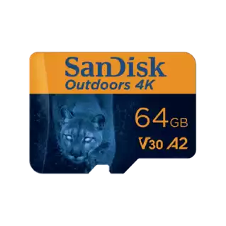 SanDisk Outdoors 4K microSD 64GB Front