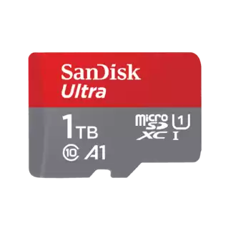 SanDisk ultra UHS-I microSD memory card with SD adapter 512GB