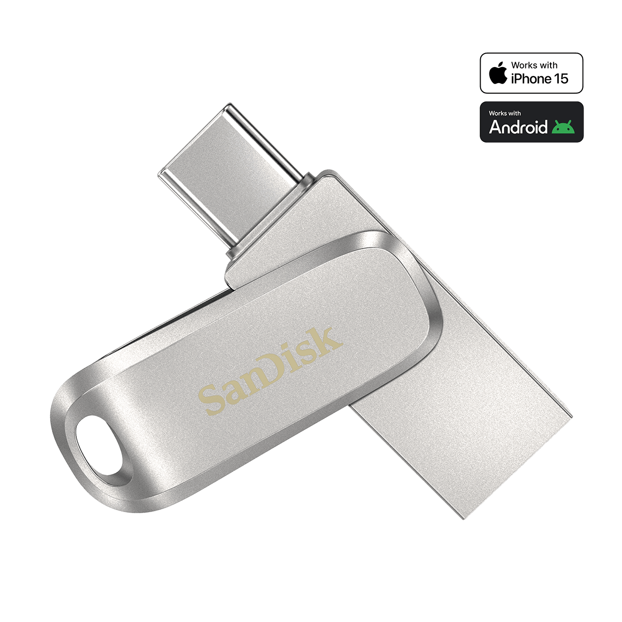SanDisk Ultra Dual Drive Luxe USB Type-C - 64GB Silver for Apple - Image3